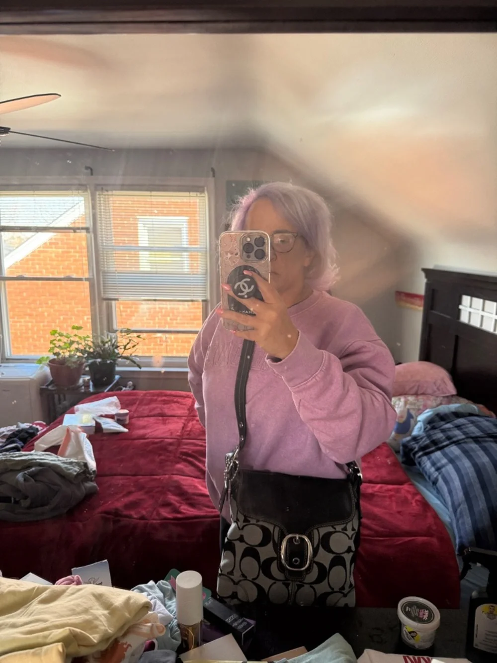 Coach Signature Leather and Canvas Flap Duffle Bag - Picture 17 of 17